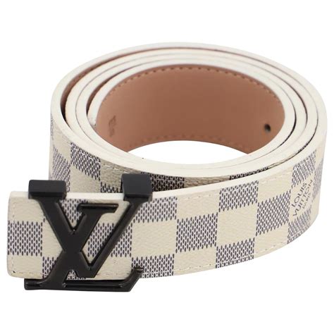 white lv belt